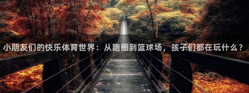 中欧体育网页登录：小朋友们的快乐体育世界：从跑圈到篮球场，孩子们都在玩什么？