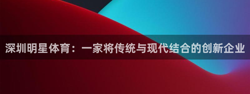 中欧体育李勇鸿：深圳明星体育：一家将传统与现代结合的创新企业