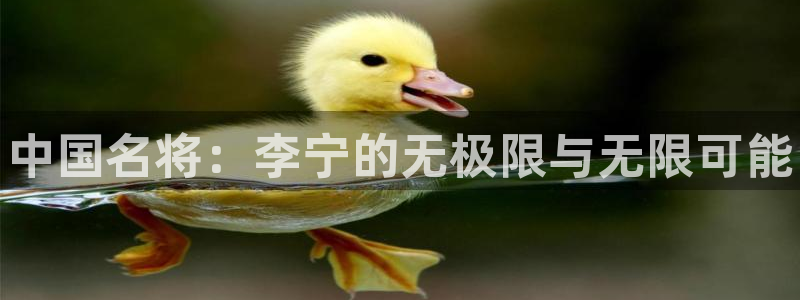 中欧体育网站：中国名将：李宁的无极限与无限可能